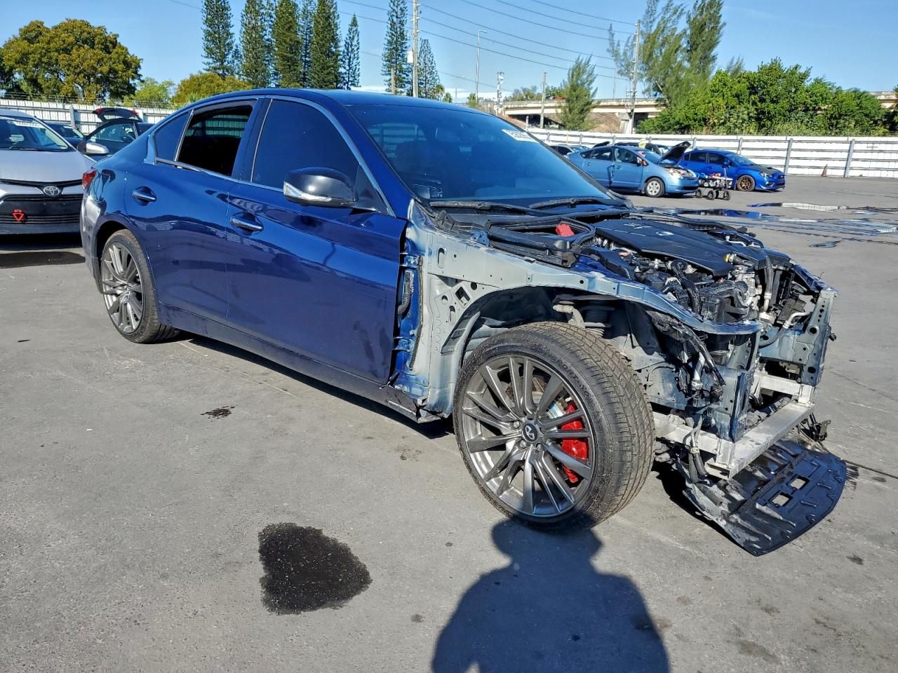 2019 Infiniti Q50 red Sport 400