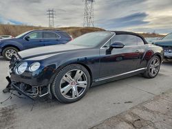 Bentley Continental salvage cars for sale: 2013 Bentley Continental gtc V8