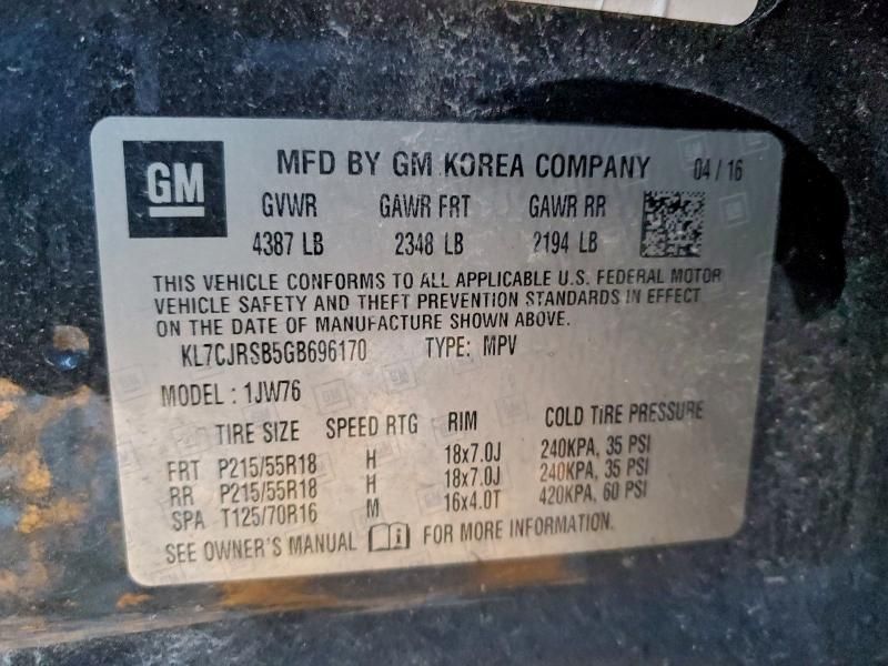 2016 Chevrolet Trax ltz