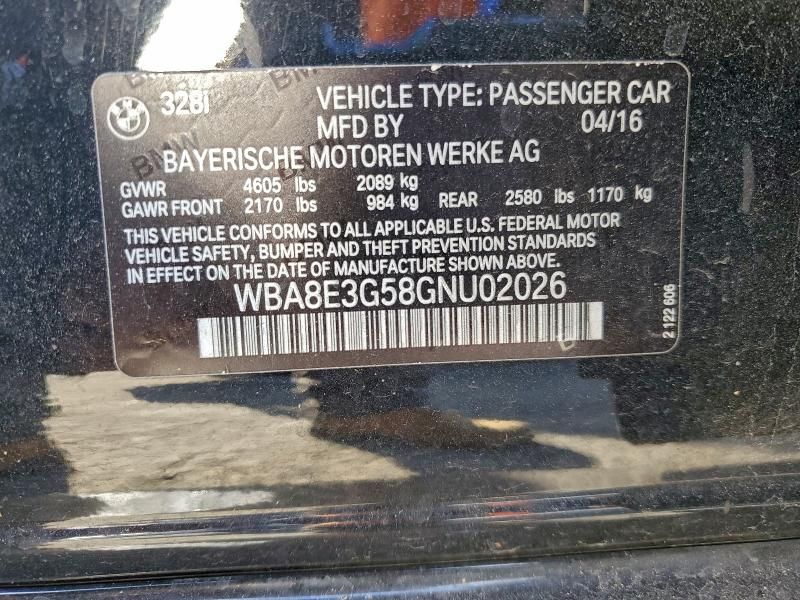 2016 BMW 328 xi Sulev