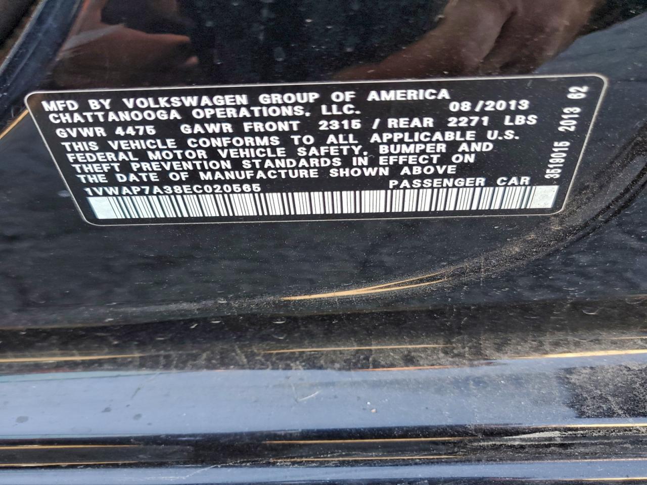 2014 Volkswagen Passat s
