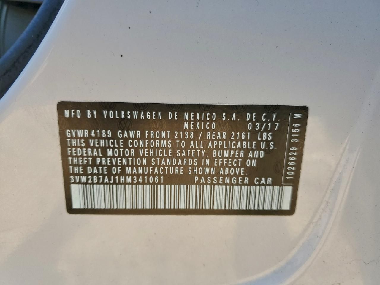 2017 Volkswagen Jetta s