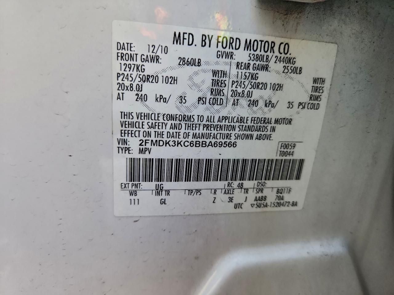 2011 Ford Edge Limited