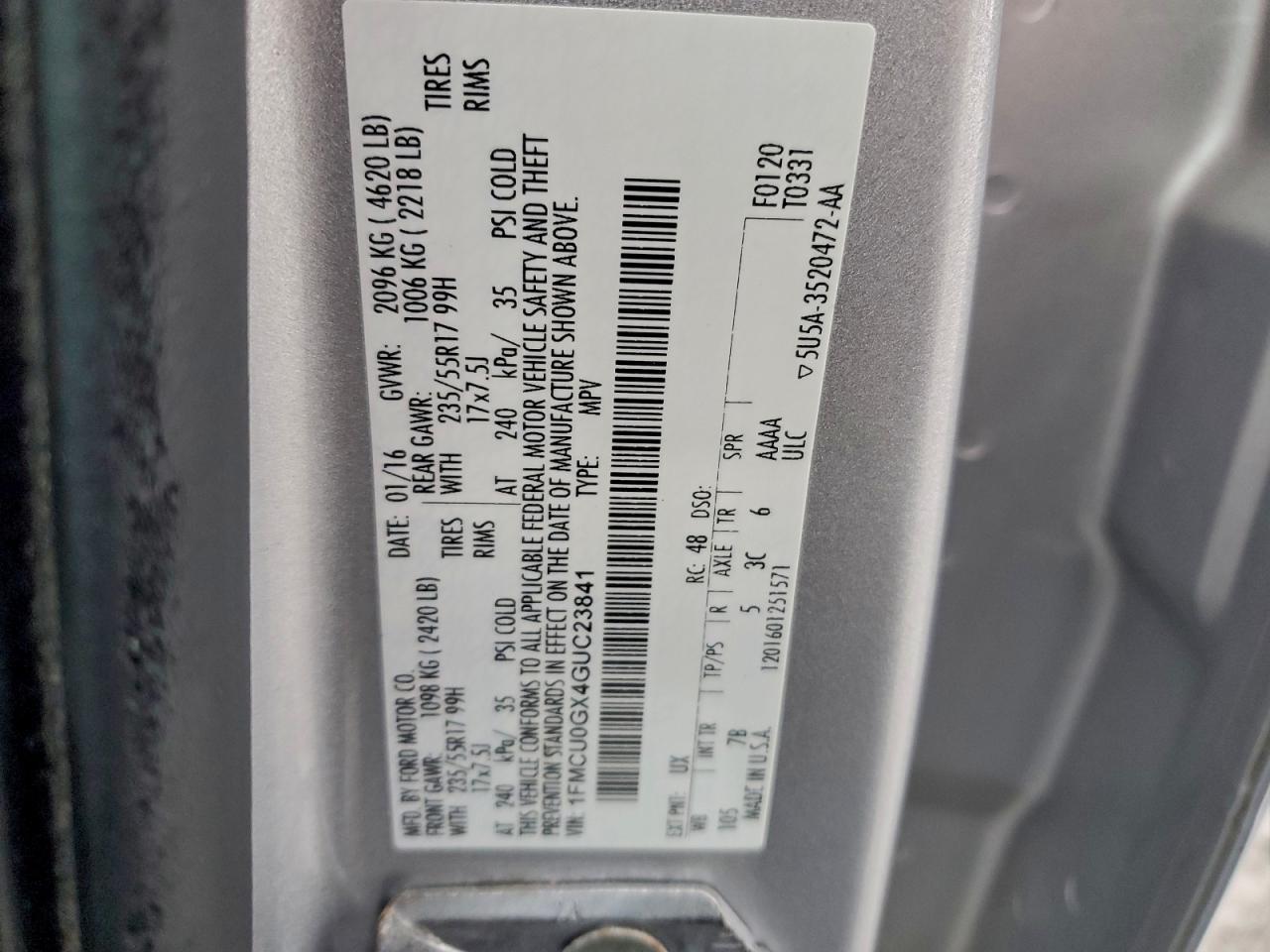 2016 Ford Escape se