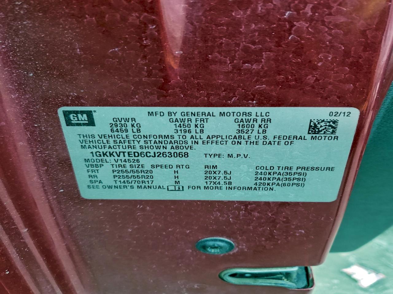 2012 GMC Acadia Denali