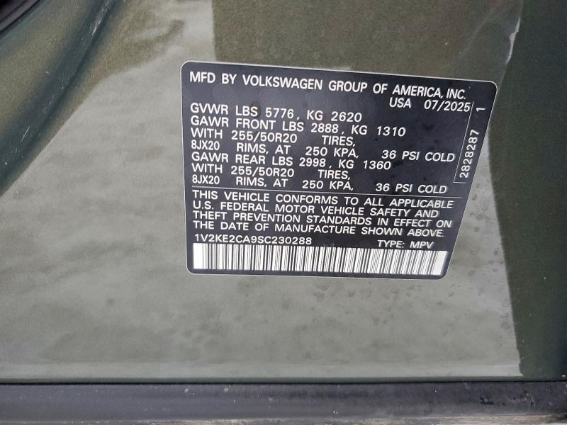 2025 Volkswagen Atlas Cross Sport se