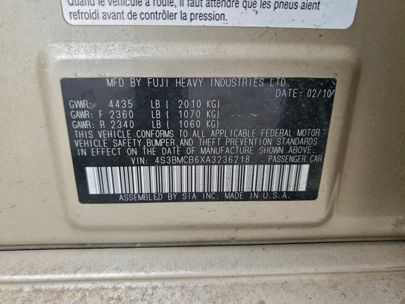 2010 Subaru Legacy 2.5i Premium