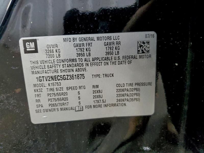 2016 GMC Sierra K1500 slt