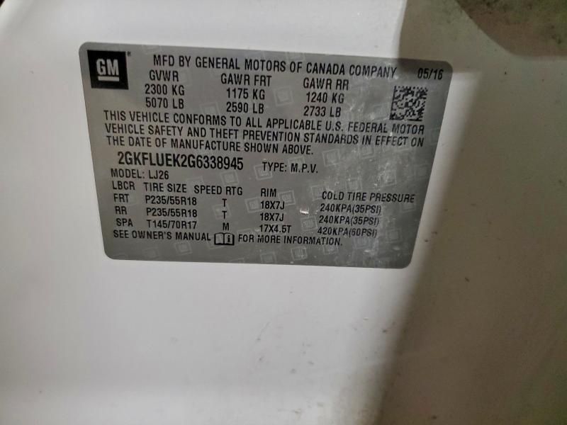 2016 GMC Terrain slt