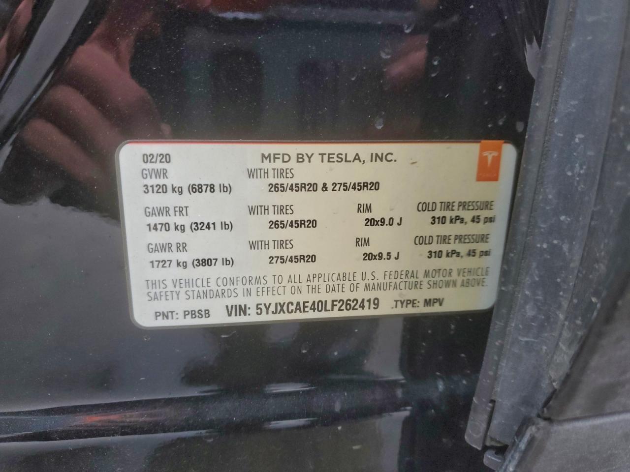 2020 Tesla Model x