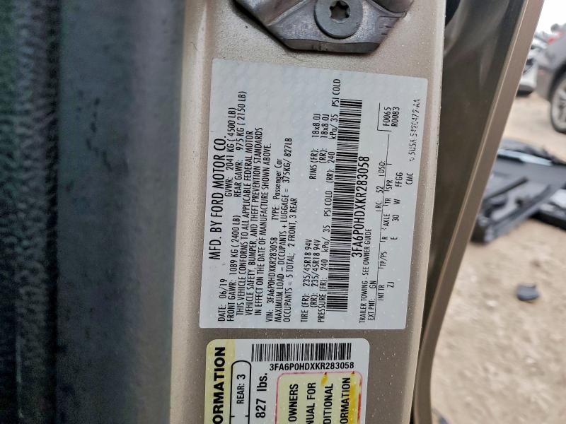 2019 Ford Fusion se