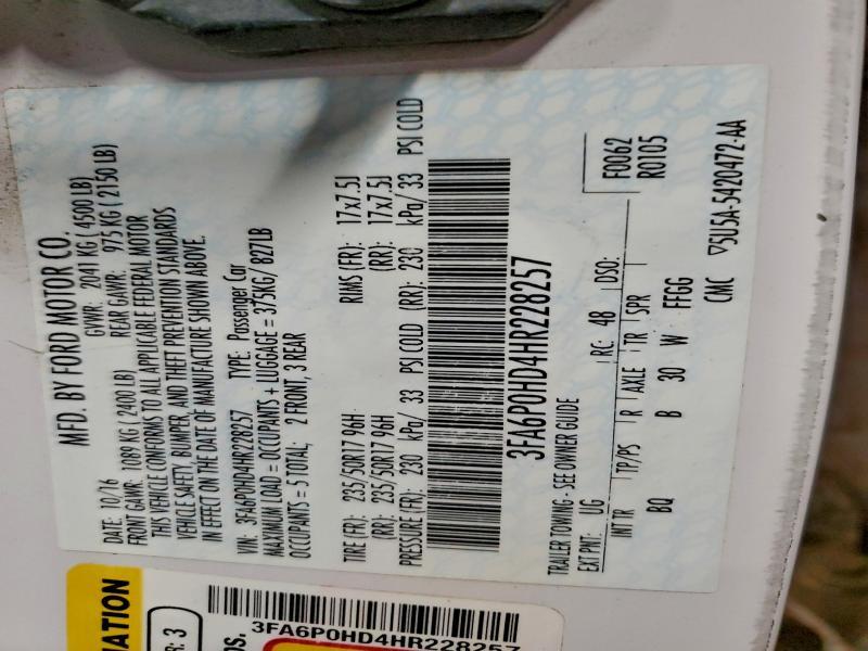 2017 Ford Fusion se