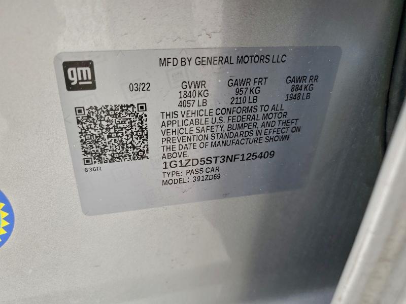 2022 Chevrolet Malibu lt