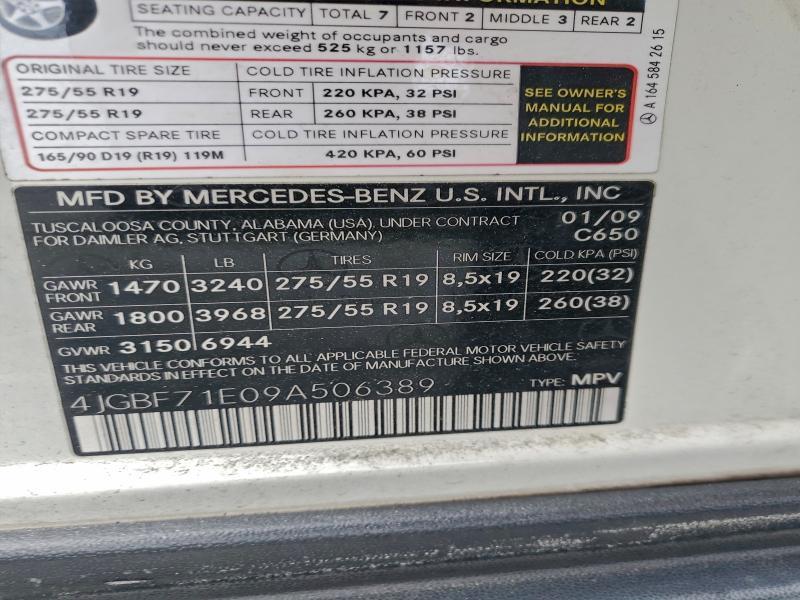 2009 Mercedes-Benz Gl 450 4matic