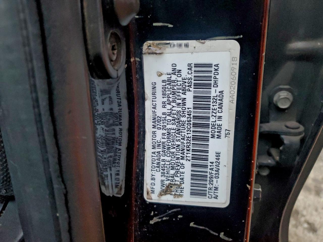 2003 Toyota Matrix