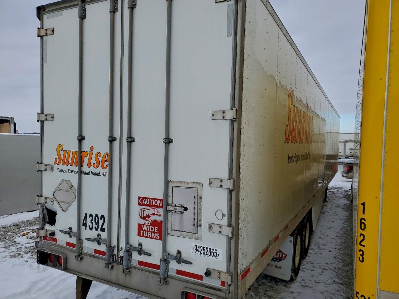 2014 Utility VS2DX DRY Van Trailer