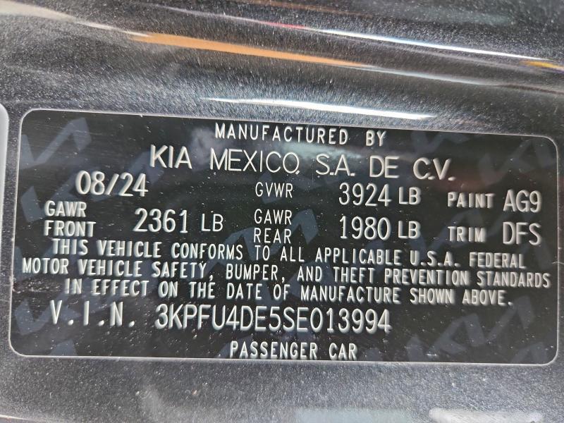 2025 KIA K4 ex