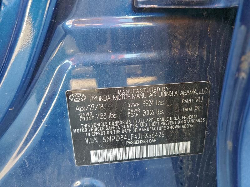 2018 Hyundai Elantra sel