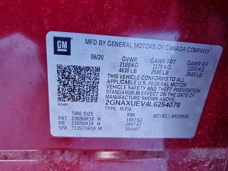 2020 Chevrolet Equinox lt