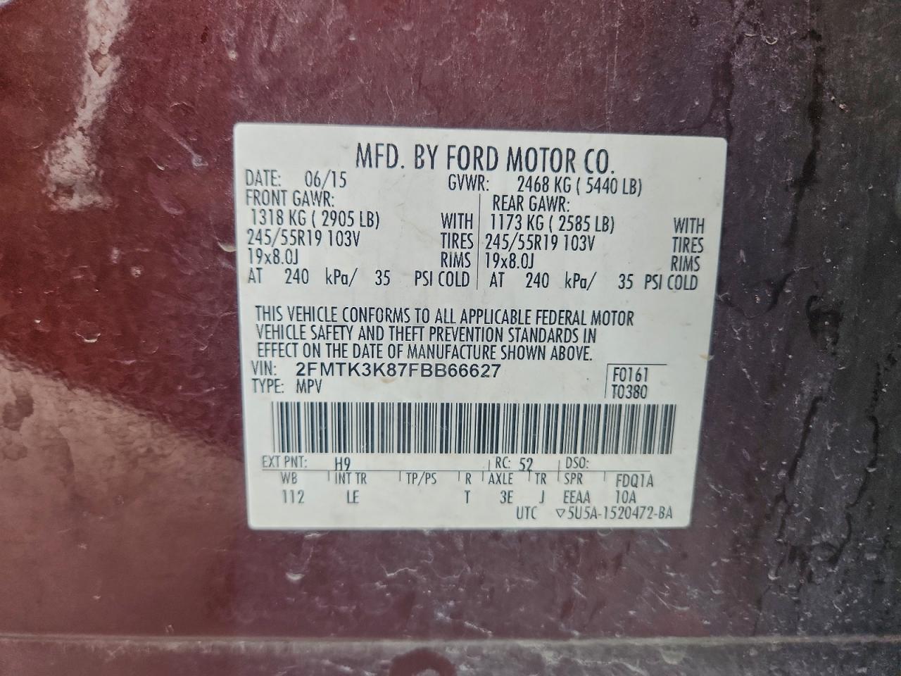 2015 Ford Edge Titanium
