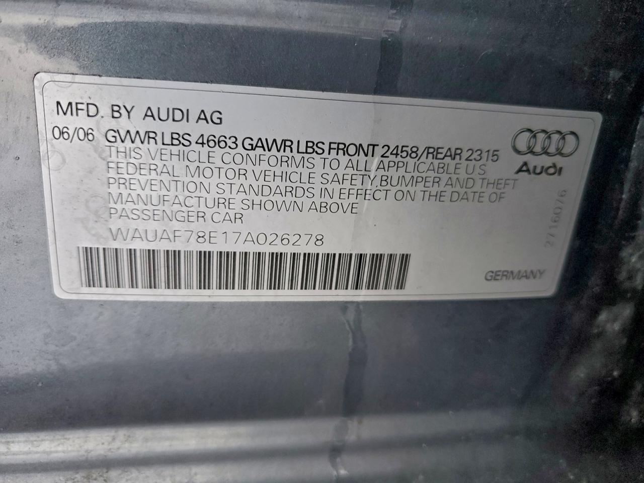 2007 Audi A4 2
