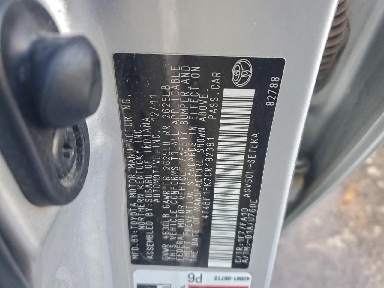 2012 Toyota Camry Base