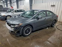 Salvage cars for sale from Copart Ham Lake, MN: 2012 Honda Civic lx