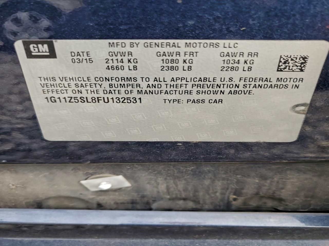 2015 Chevrolet Impala ls