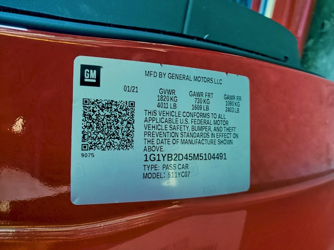 2021 Chevrolet Corvette Stingray 2LT