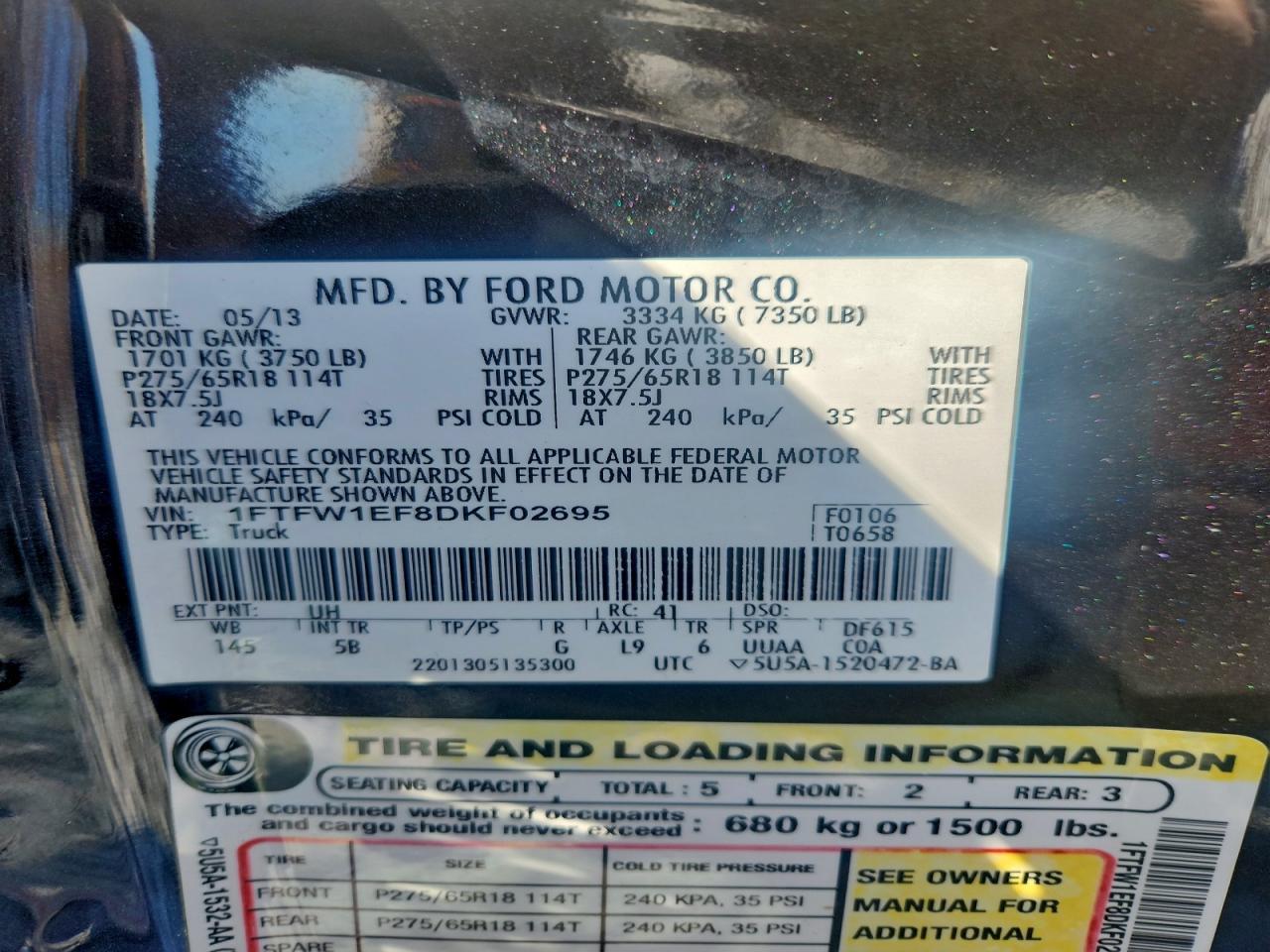 2013 Ford F150 Supercrew