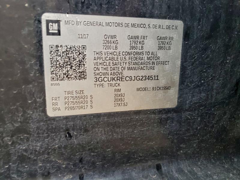 2018 Chevrolet Silverado K1500 lt
