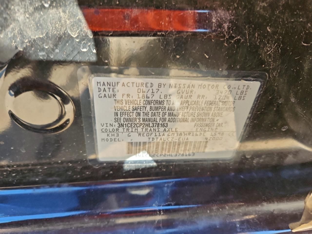 2017 Nissan Versa Note s