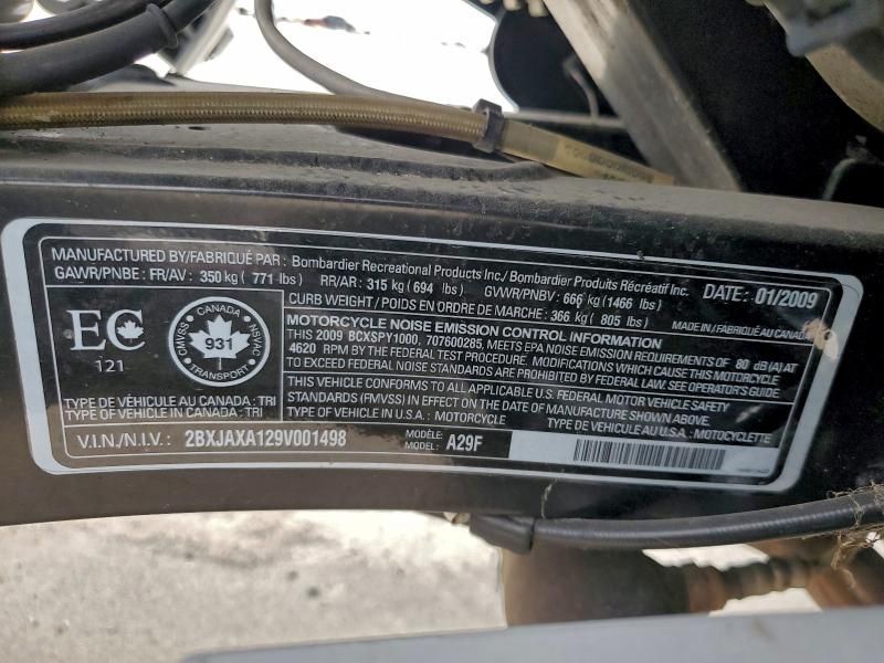 2009 Other Motorcycle 2009 CAN-AM Spyder Roadster RS