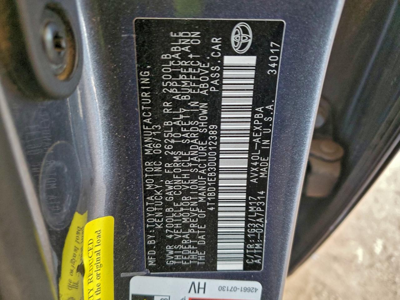 2013 Toyota Avalon Hybrid
