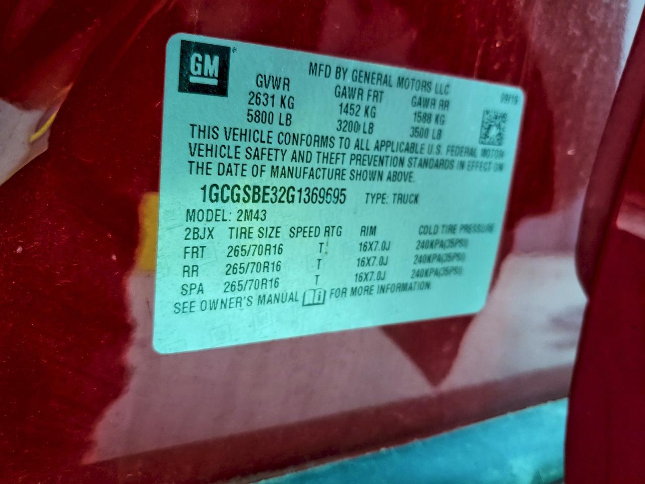 2016 Chevrolet Colorado