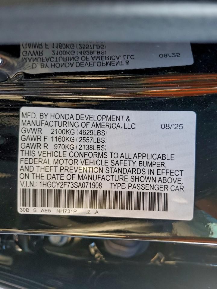 2025 Honda Accord Hybrid Sport-l