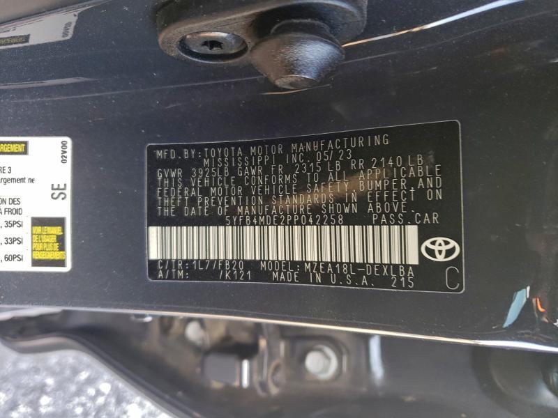 2023 Toyota Corolla le