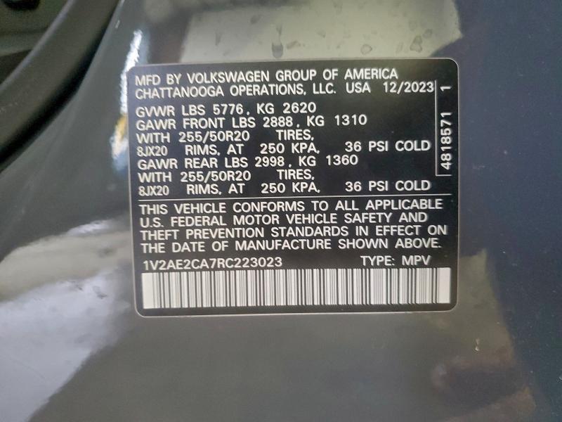 2024 Volkswagen Atlas Cross Sport sel R-line