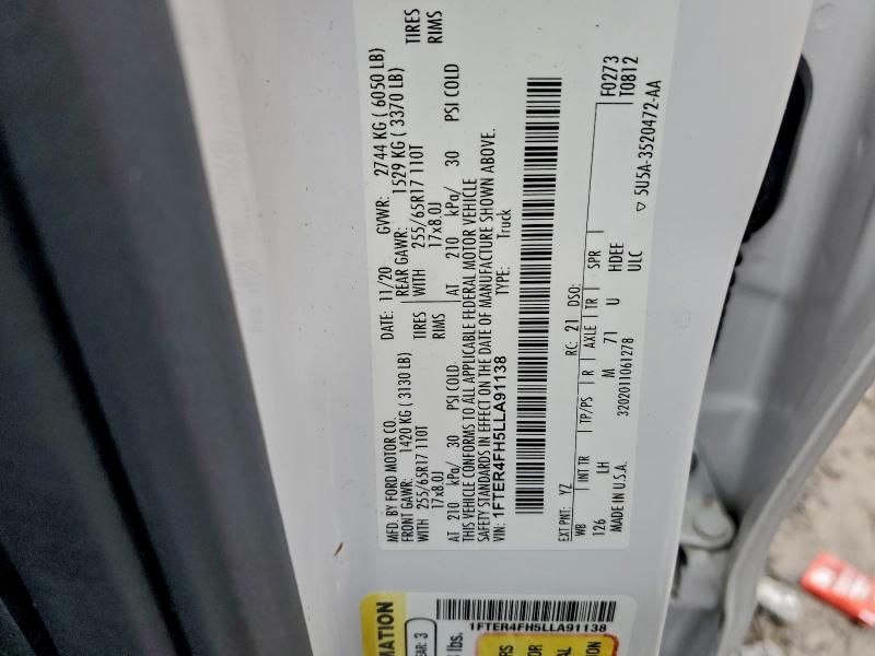 2020 Ford Ranger Xl/xlt/lariat