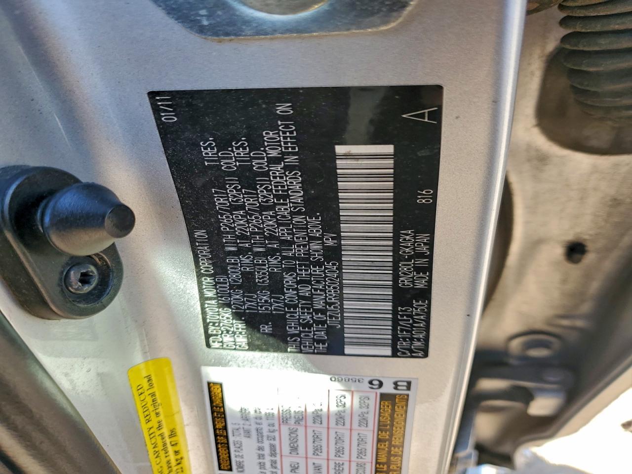 2011 Toyota 4runner SR5