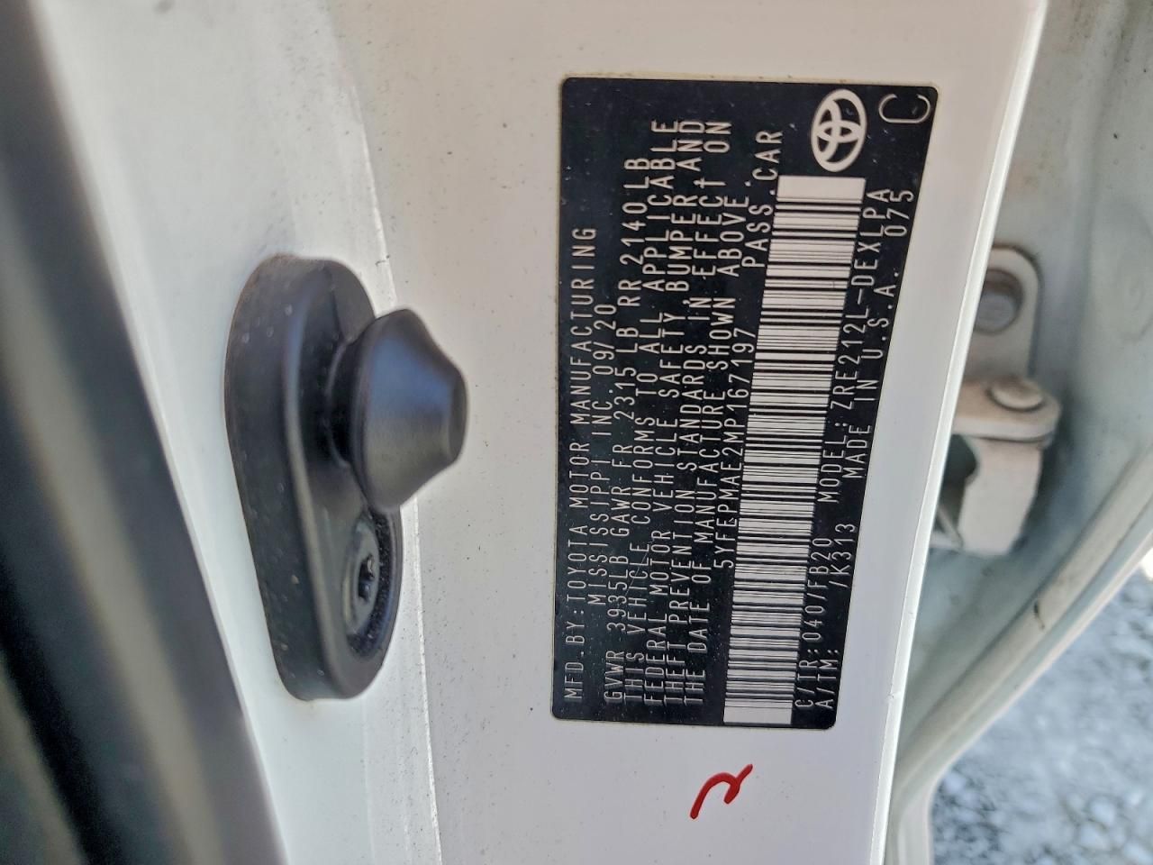 2021 Toyota Corolla le