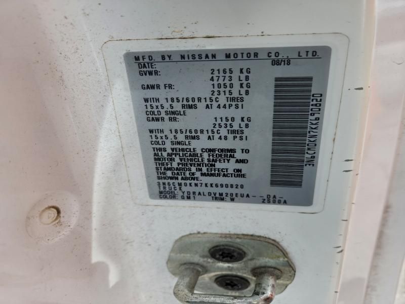 2019 Nissan Nv200 2.5s