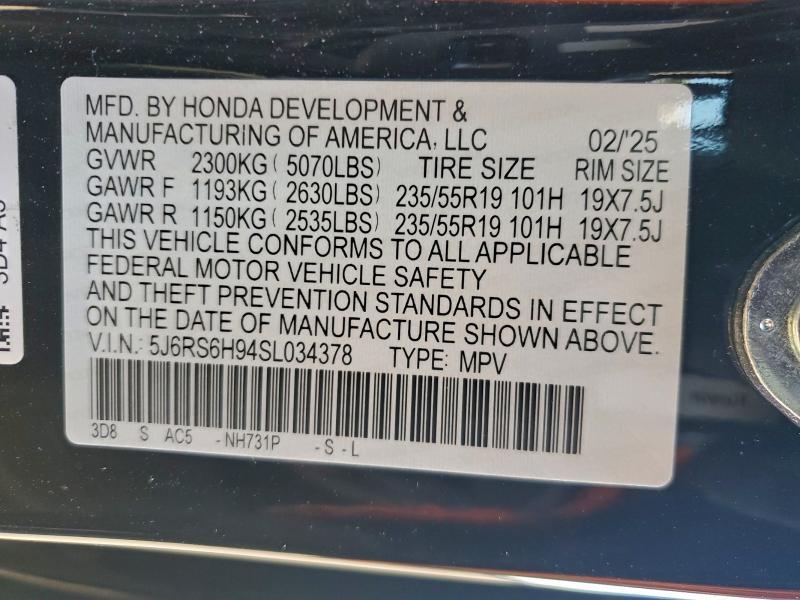 2025 Honda Cr-v Sport Touring