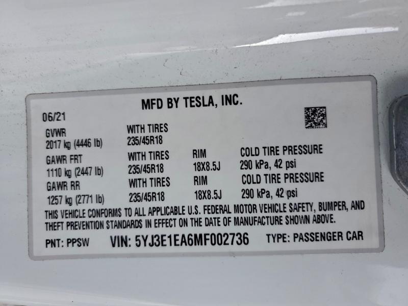 2021 Tesla Model 3