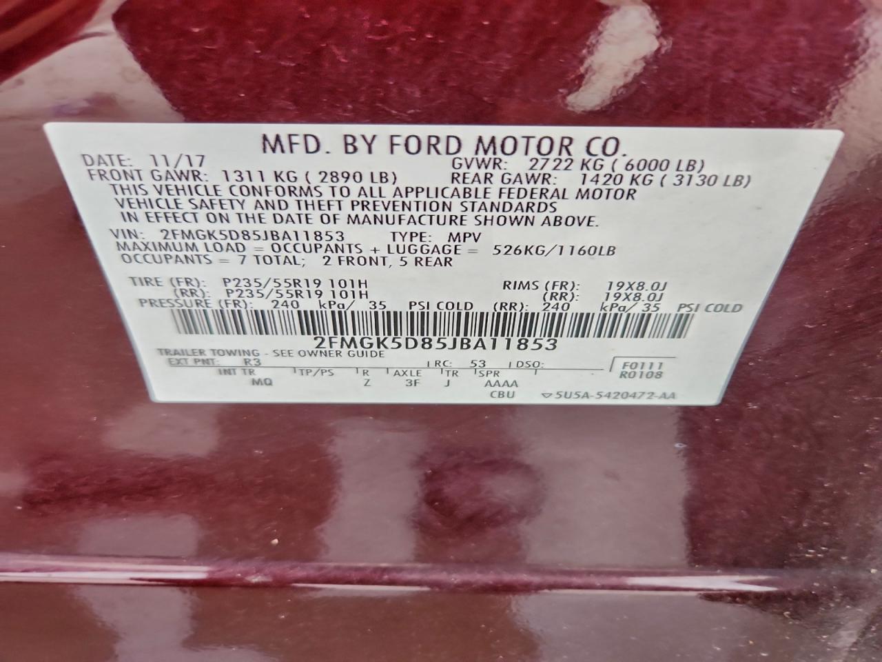 2018 Ford Flex Limited