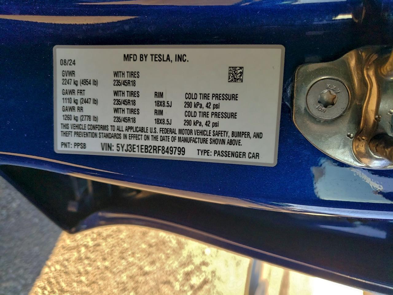 2024 Tesla Model 3