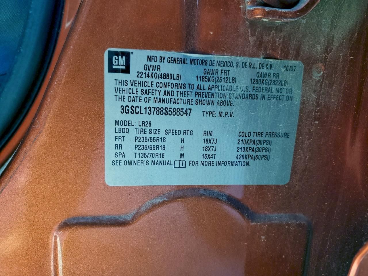 2008 Saturn Vue Redline