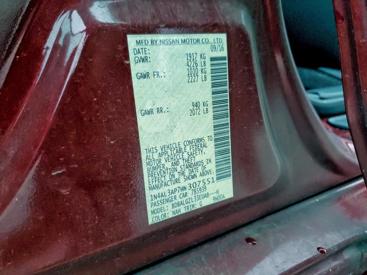 2017 Nissan Altima 2.5