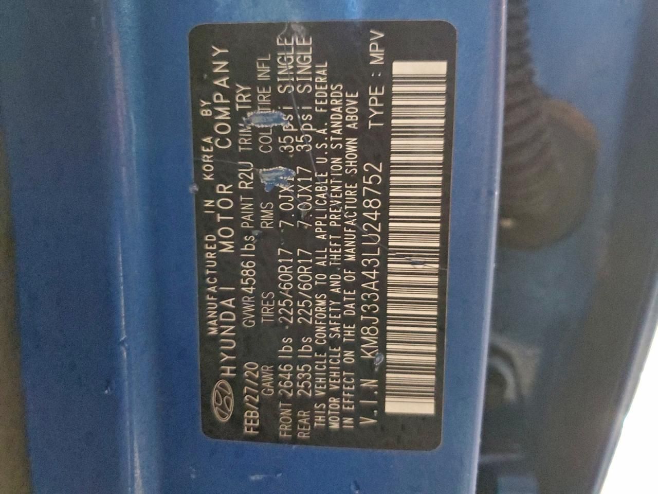 2020 Hyundai Tucson Limited