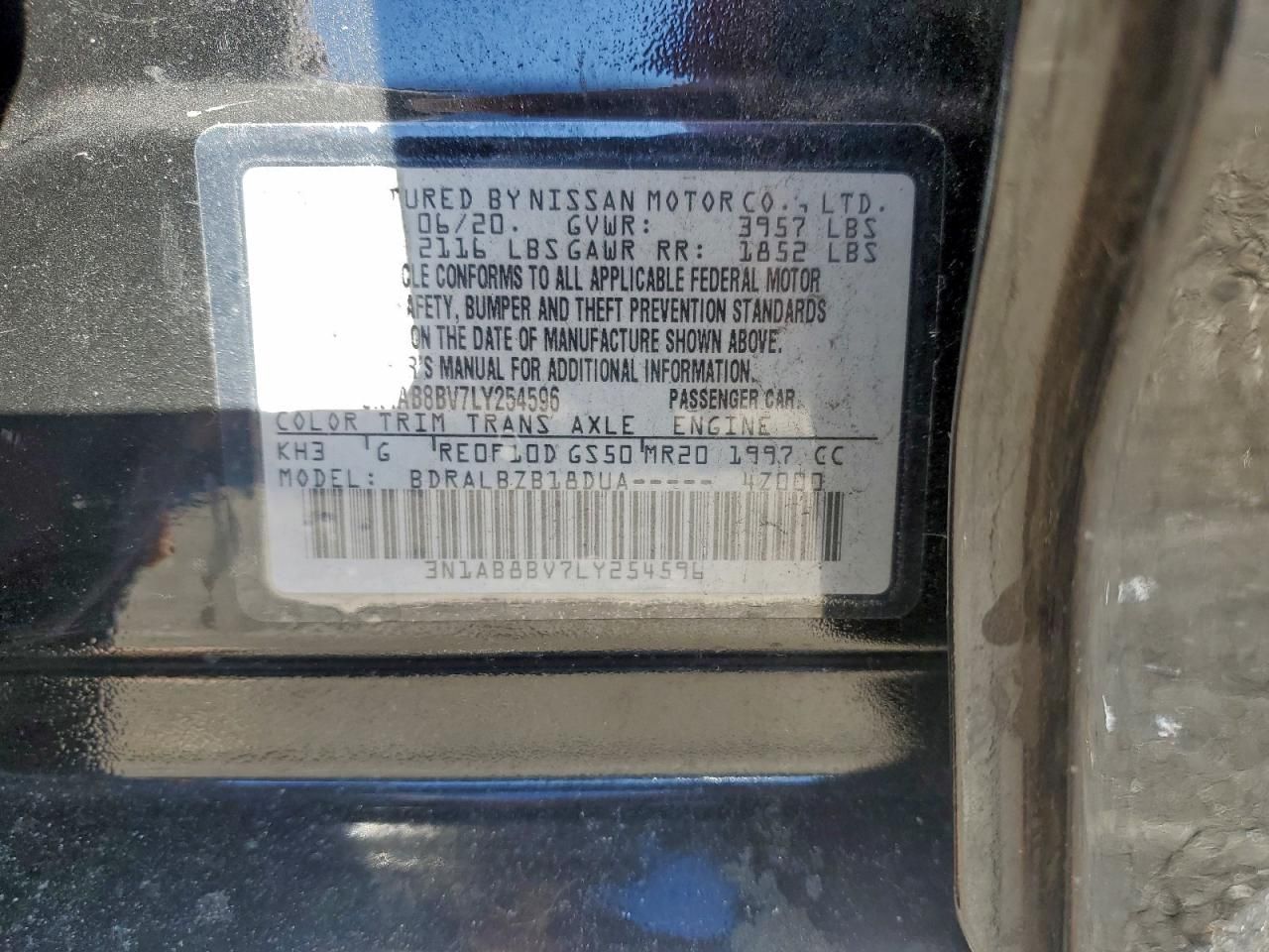 2020 Nissan Sentra s